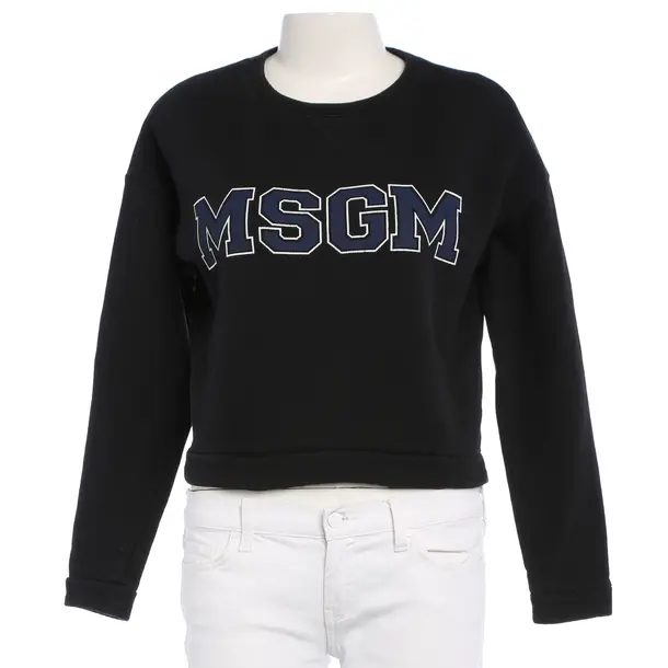Sweatshirt in Black, Cotton, MSGM