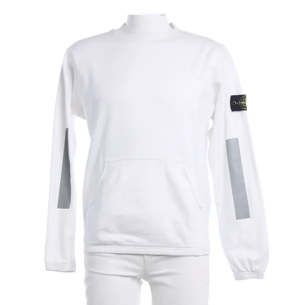 Sweatshirt, in White, Cotton, Stone Island