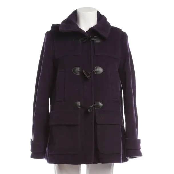 Mid-Season Coat in Blue, Wool, Burberry Brit