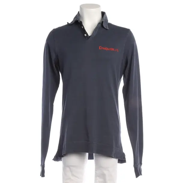 Long Sleeve Shirt in Blue, Cotton, Dsquared
