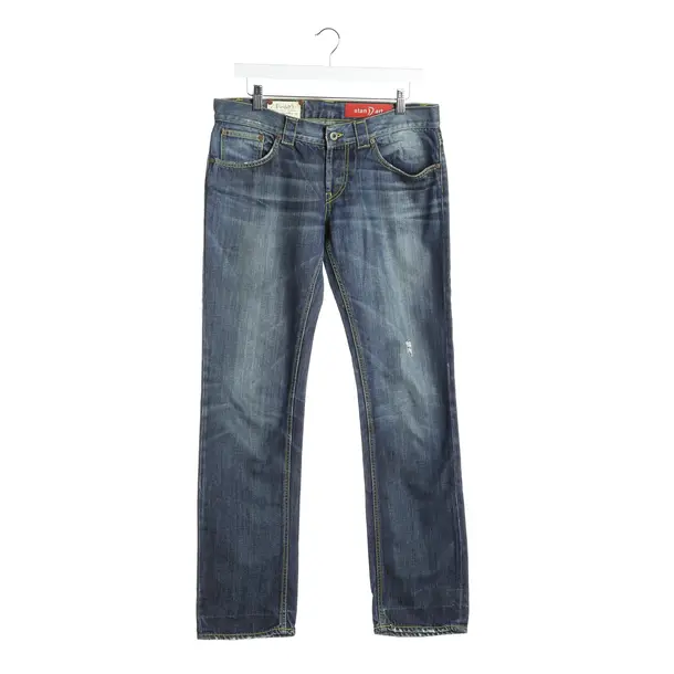 Straight Fit Jeans in Blue, Cotton, Dondup
