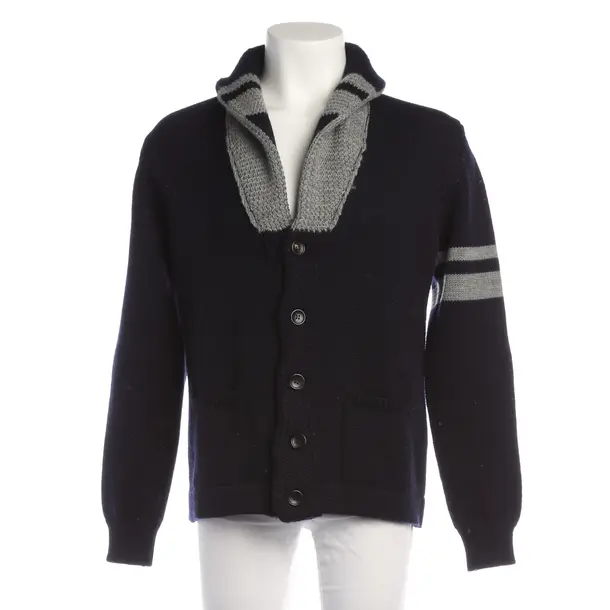 Strickjacke in Blau, Wolle, Roberto Collina