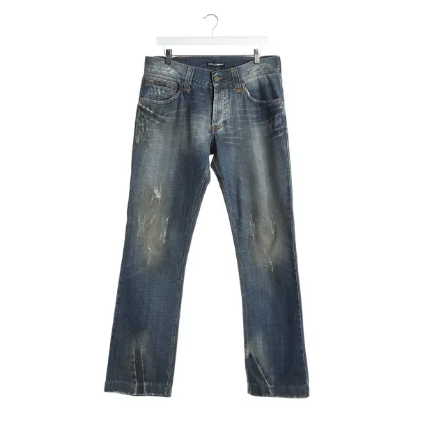 Straight Fit Jeans in Blue, Cotton, Dolce & Gabbana