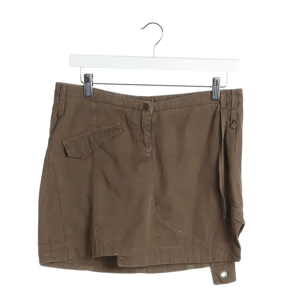 Skirt in Brown, Cotton, Dondup