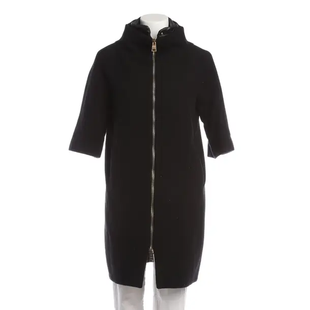 Winter Coat in Black, Wool, Herno