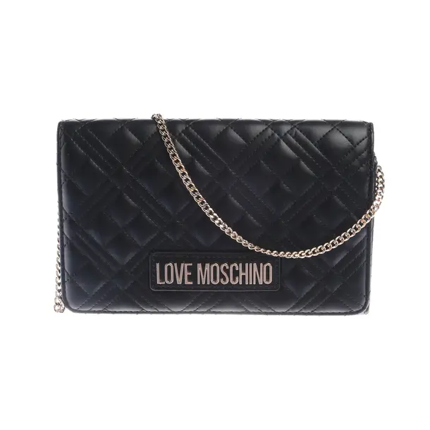 Evening Bag, in Black, Polyamide, Love Moschino