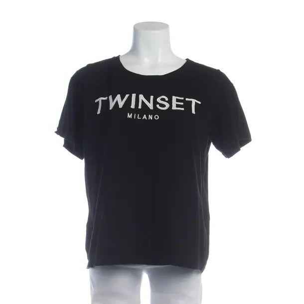 Shirt in Black, Cotton, Twin Set