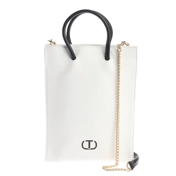 Handtasche in Weiß, Polyester, Twin Set