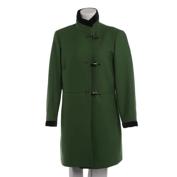 Winter Coat in Green, Wool, Fay