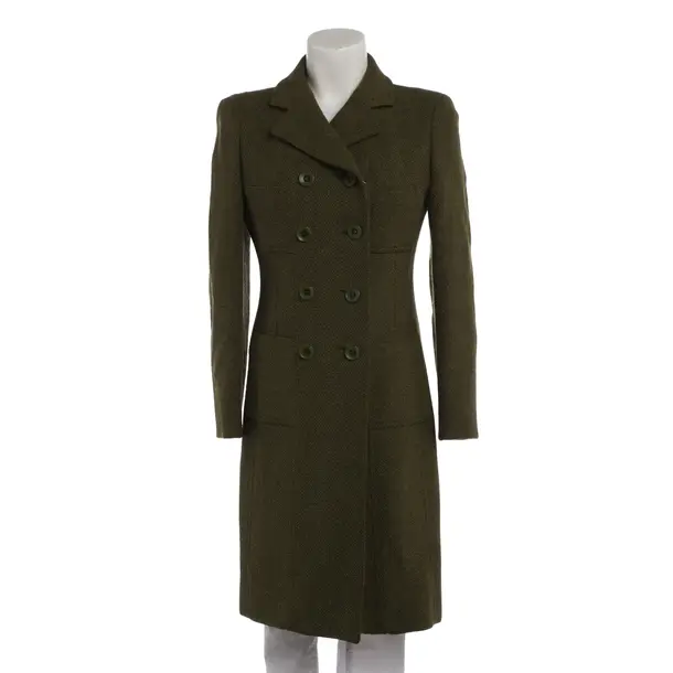 Mid-Season Coat in Green, Silk, Moschino Cheap & Chic
