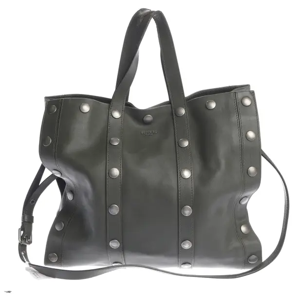 Handtasche in Grün, Leder, Moschino