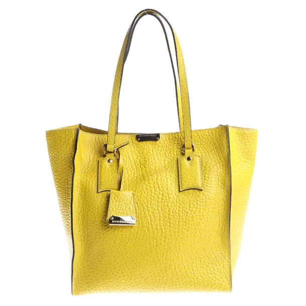 Shopper, in Giallo, Pelle, Burberry