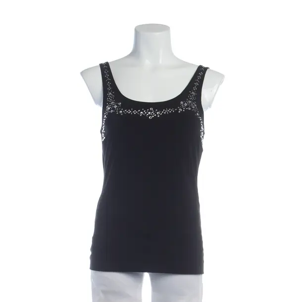 Top in Schwarz, Polyester, Ermanno Scervino