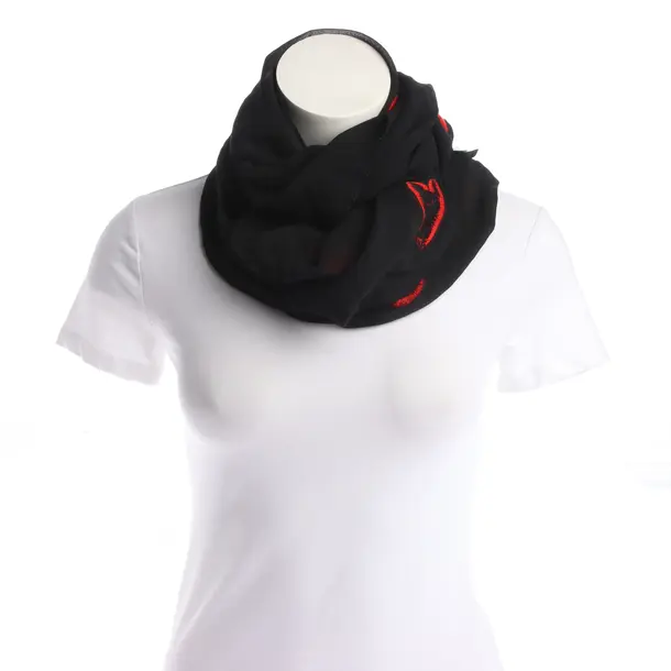 Shawl in Black, Silk, Moschino