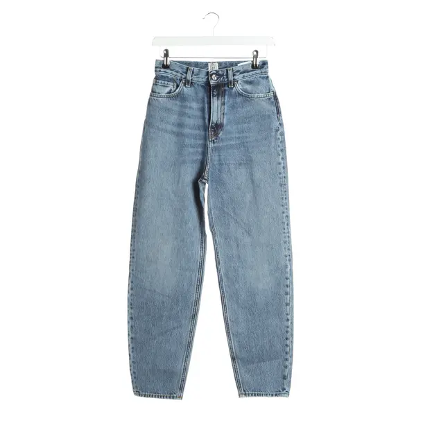 Jeans Straight Fit in Blau, Baumwolle, Totême