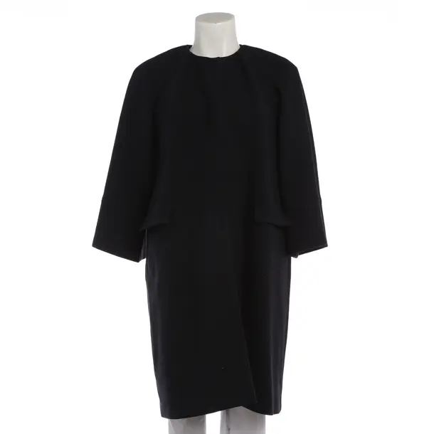 Mid-Season Coat in Blue, Cotton, Red Valentino
