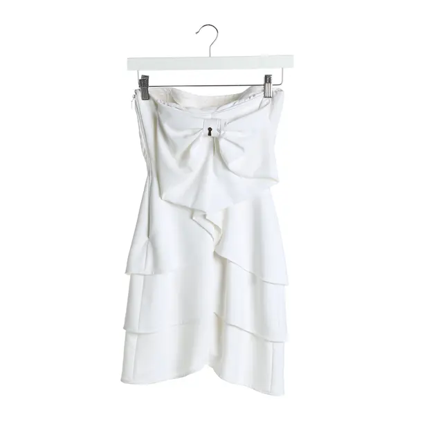 Cocktail Dress in White, Polyester, Elisabetta Franchi