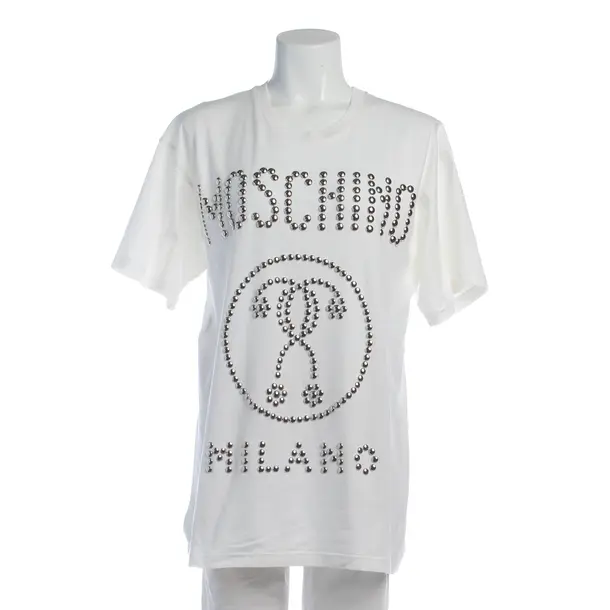 Shirt in Weiß, Baumwolle, Moschino