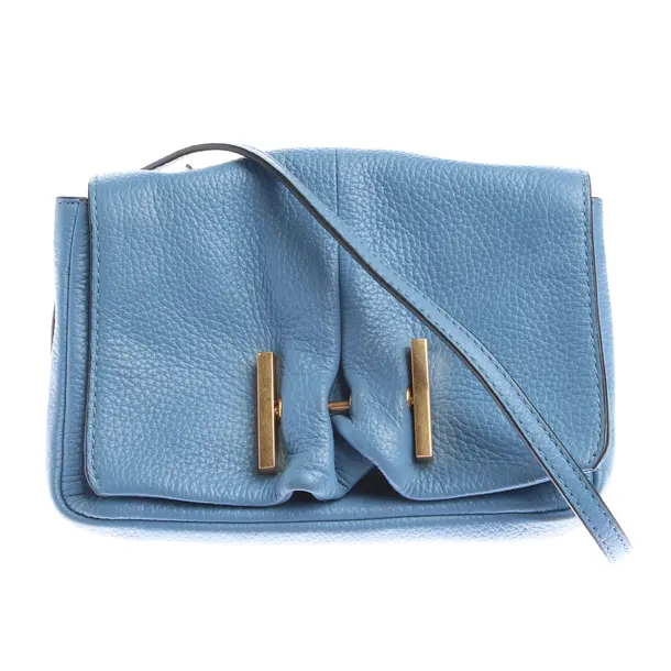 Schultertasche in Blau, Leder, Coccinelle