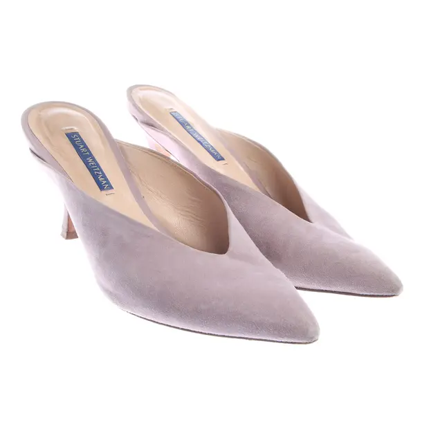 Stuart Weitzman Hohe Pantoletten EUR 38,5 Lavendel - Lila - - Pre-Loved Designer Fashion - Stuart Weitzman Second Hand Designer Shop
