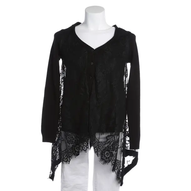 Cardigan, in Black, Wool, Twin Set