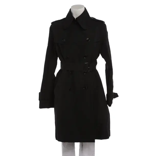 Mid-Season Coat in Black, Polyester, Burberry
