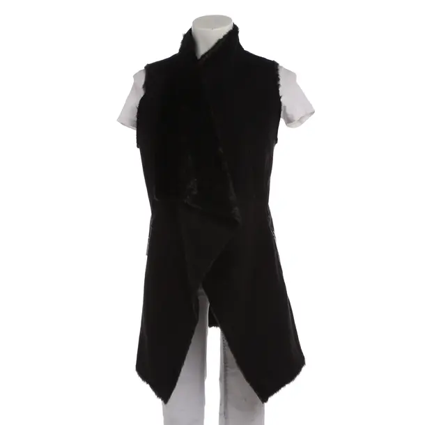 Fur Vest in Black, Polyester, Michael Kors