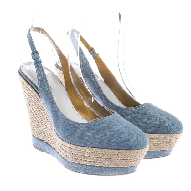 Wedges in Blue, , Sergio Rossi