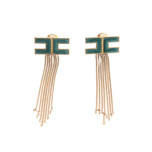 Earrings in Metallic, Metal (metallic, metallized), Elisabetta Franchi