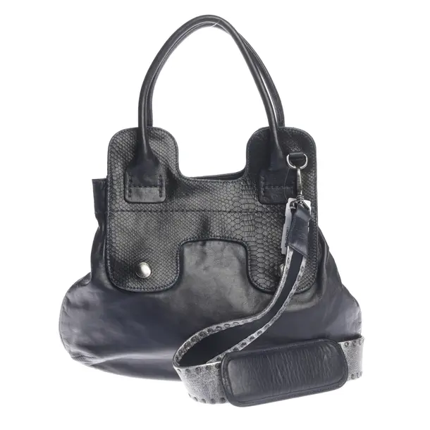 Handtasche in Blau, Leder, Hogan