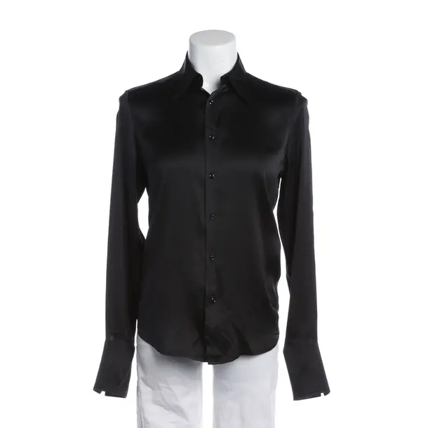 Bluse, in Schwarz, Seide, Ralph Lauren Black Label