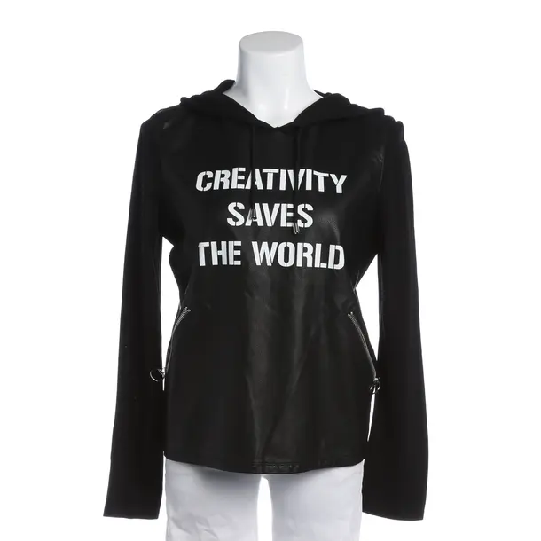 Hoodie, in Black, Viscose, Twin Set