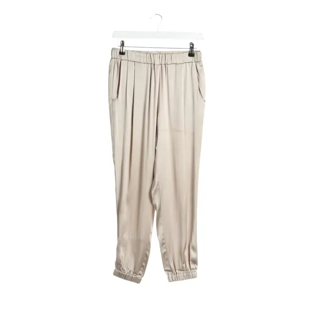 Pants in White, Silk, Fabiana Filippi