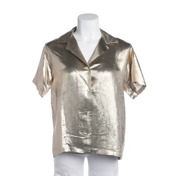 Blouse in Metallic, Silk, Maje