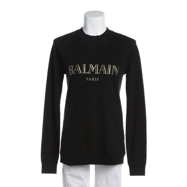 Sweatshirt in Schwarz, Baumwolle, Balmain