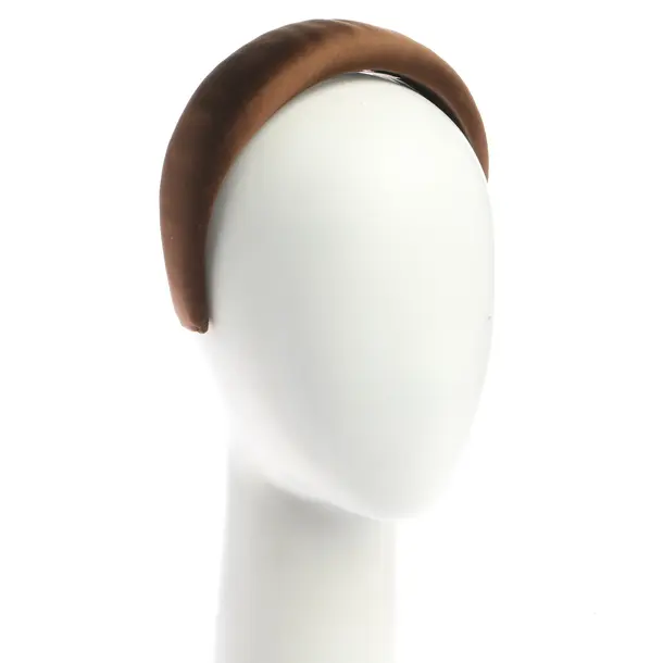 Headband in Brown, Polyester, Prada