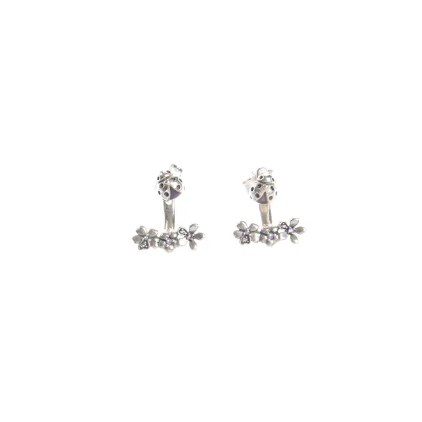 Earrings in Metallic, 925 Sterling Silver, Pandora