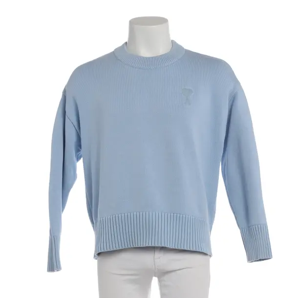 Pullover in Blau, Baumwolle, Ami Paris