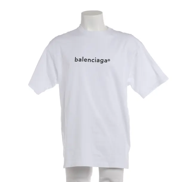 T-Shirt in Weiß, Baumwolle, Balenciaga