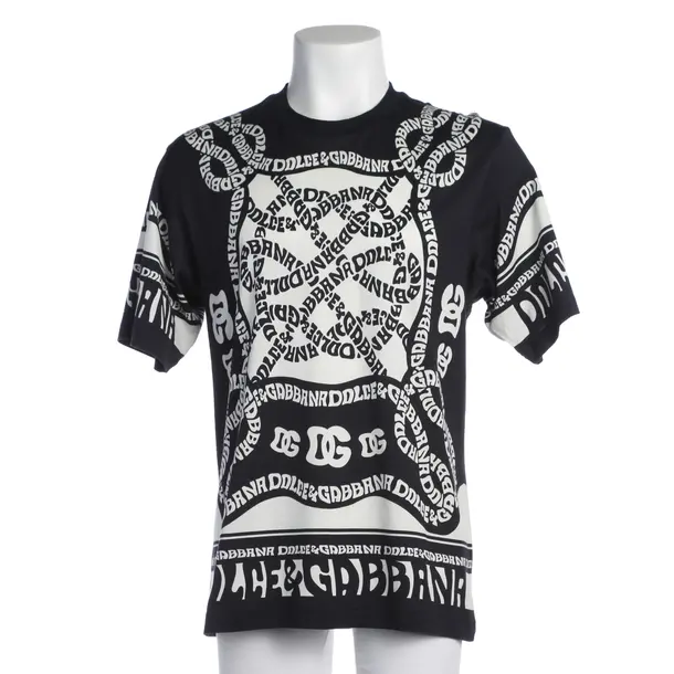 T-Shirt in Blau, Baumwolle, Dolce & Gabbana