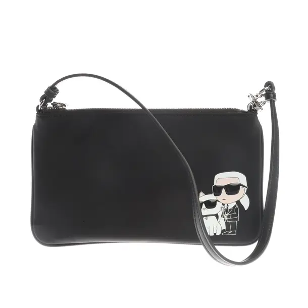 Shoulder Bag in Black, Polyamide, Karl Lagerfeld