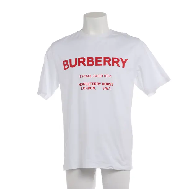 T-Shirt in Weiß, Baumwolle, Burberry London