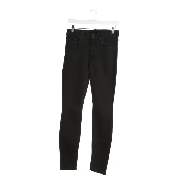Jeans Slim Fit in Schwarz, Baumwolle, Mother