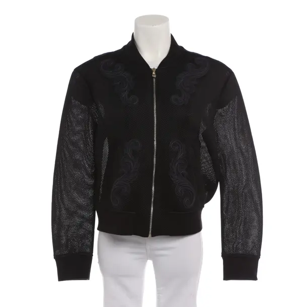 Zip-up Hoodie in Black, Polyester, Versace