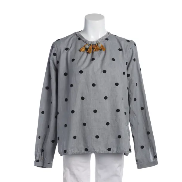 Blouse in Gray, Cotton, Le Sarte Pettegole