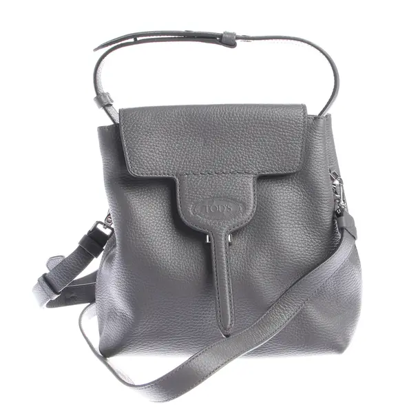 Handtasche in Grau, Leder, Tod´s