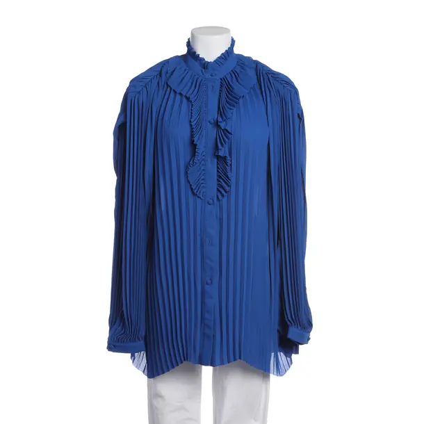 Bluse in Blau, Polyester, Balenciaga