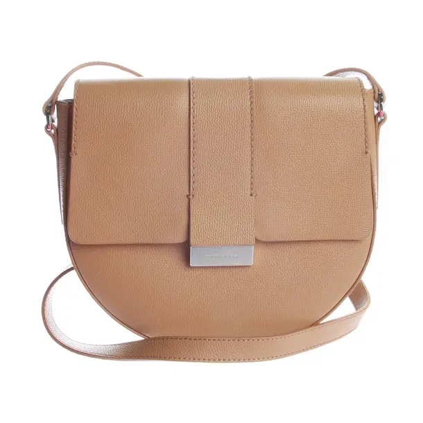 Shoulder Bag, in Light Brown, Leather, Hugo Boss