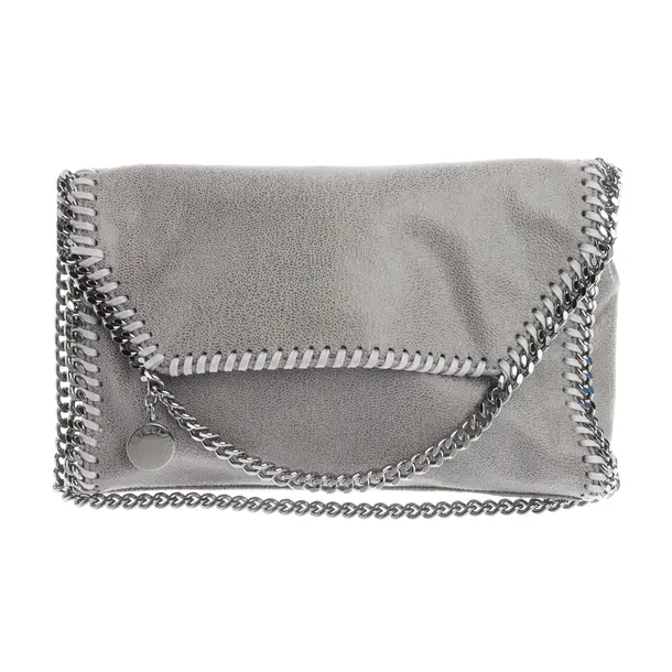 Shoulder Bag, in Gray, Cotton, Stella McCartney