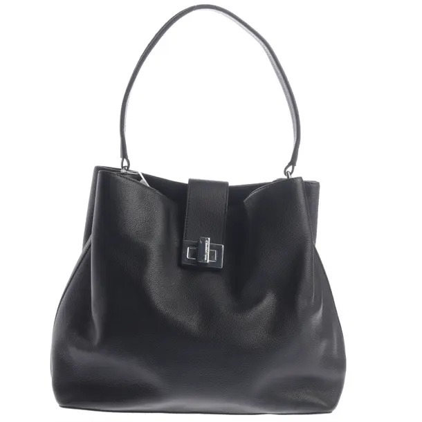 Schultertasche, in Schwarz, Leder, Karl Lagerfeld